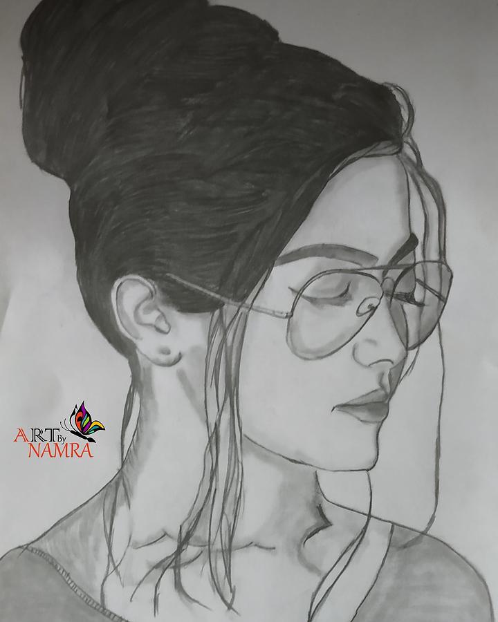 Rasmika Drawing by Namra Sheth | Fine Art America