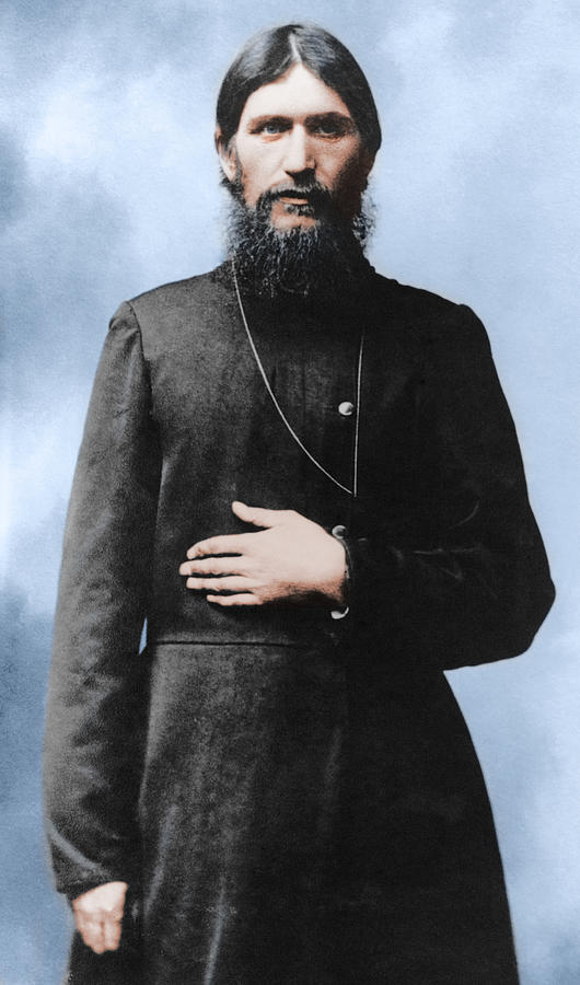 Rasputin The Mad Monk - Colorized Photograph by War Is Hell Store