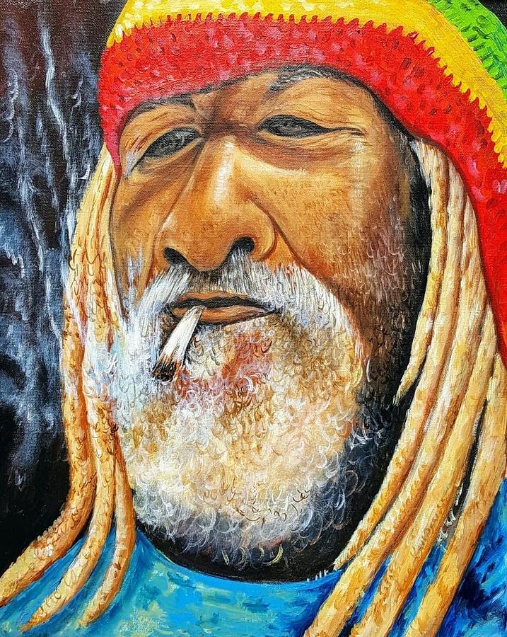 Rastafarian Painting By Andy Ballentine Fine Art America   Rastafarian Andy Ballentine 