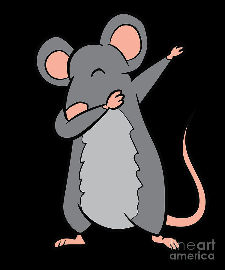 Rat Dabbing Love Rat Funny Pet Rat Digital Art by EQ Designs - Pixels