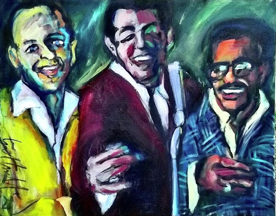 Rat Pack Trio Painting by Les Leffingwell