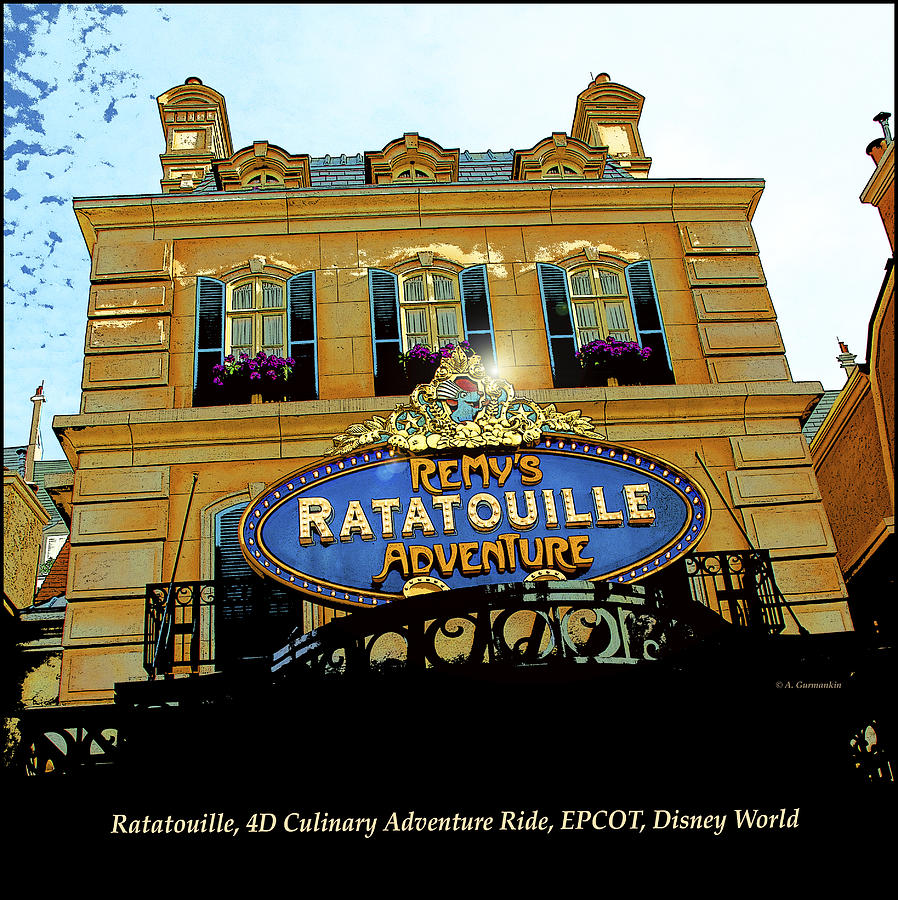 Ratatouille Marquee, 4D Culinary Adventure Ride, EPCOT, Disney W