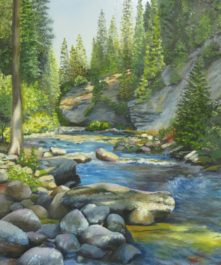 Rattlesnake Creek Painting by Sarah Cochrane | Fine Art America