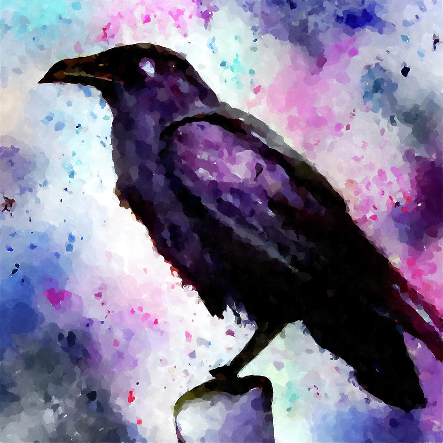 Raven 10 Painting by Chris Butler