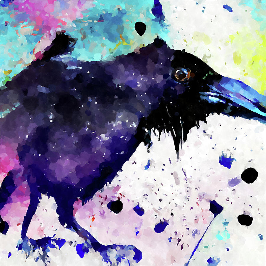 Raven 13 Painting by Chris Butler