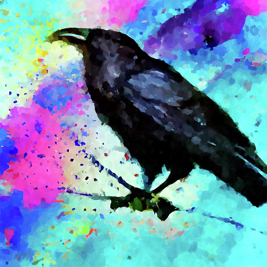 Raven 16 Painting by Chris Butler