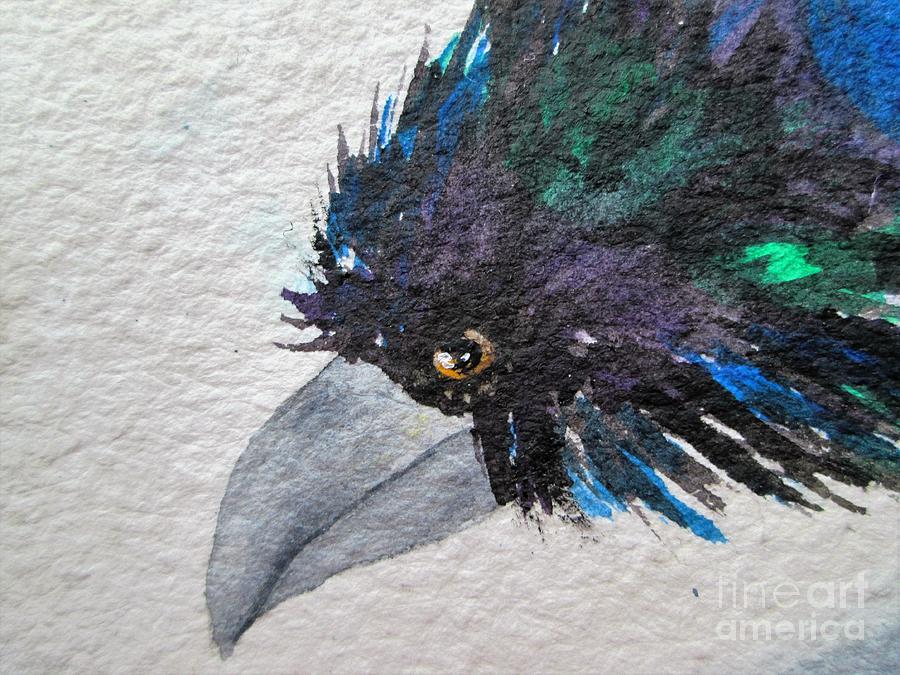 Raven Painting by Diane DeSavoy