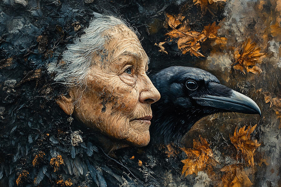 Raven Grandmother Digital Art by Lisa Yount Raven Grandmother Digital Art by Lisa Yount