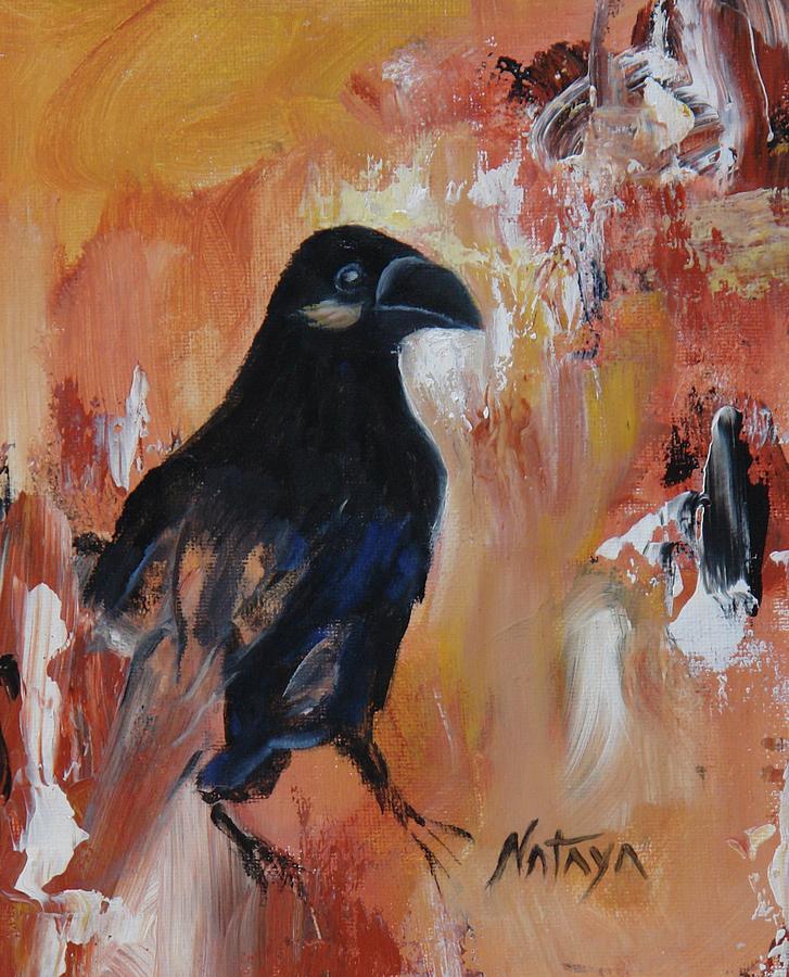Raven Nonsense Painting by Nataya Crow