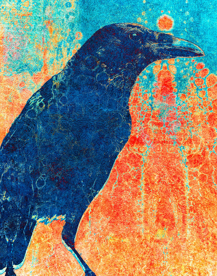 Raven Pop Art Digital Art by Sandra Selle Rodriguez