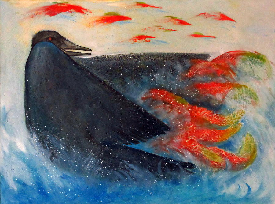 Raven Releases The Salmon Painting by Gregg Caudell