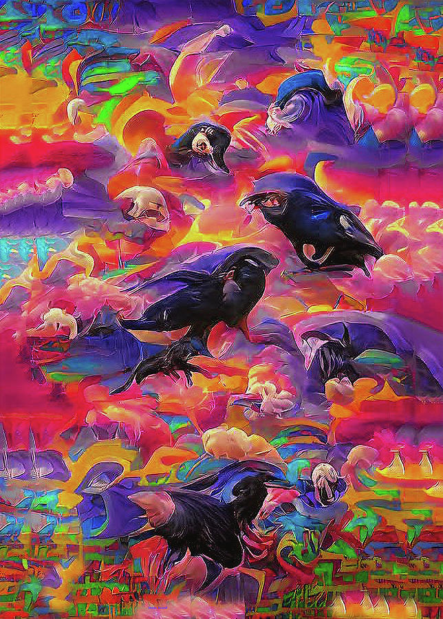 Raven Skies  Digital Art by Dennis Baswell