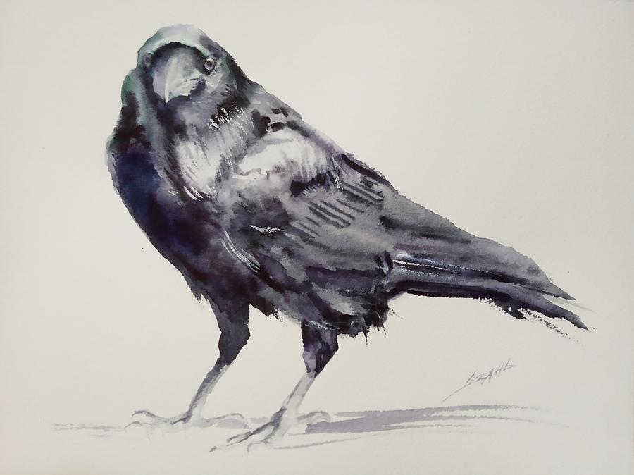 Raven Painting by Tanya Dzekunova - Fine Art America