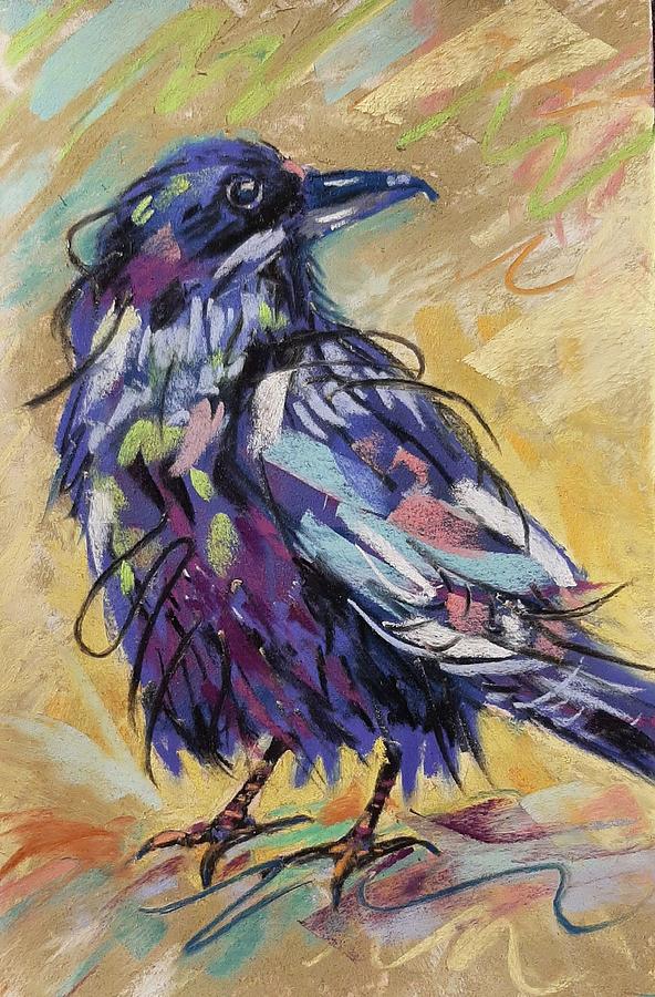 Raven Pastel by Vicki Danielson | Pixels