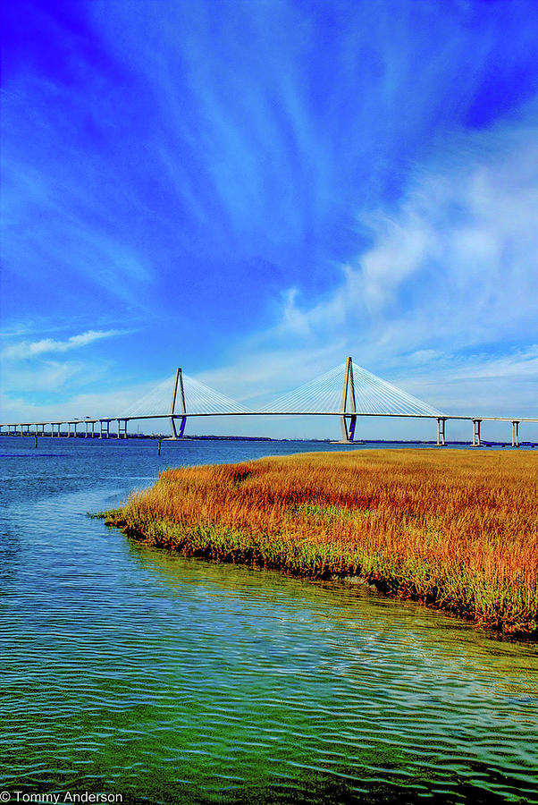Ravenal Bridge Charleston South Carolina Photograph by Tommy Anderson
