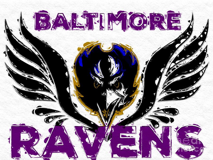 Ravens Fan Art III by Breena Briggeman