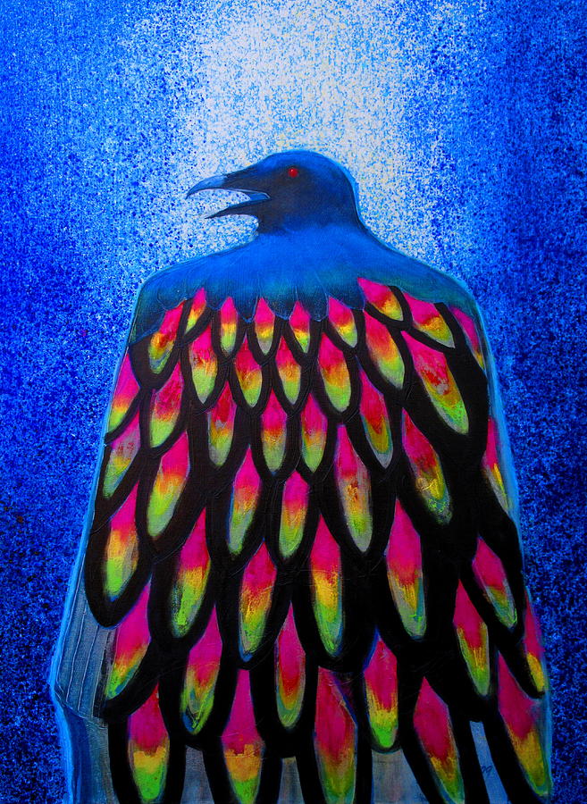 Ravens Rainbow Robe Painting by Gregg Caudell
