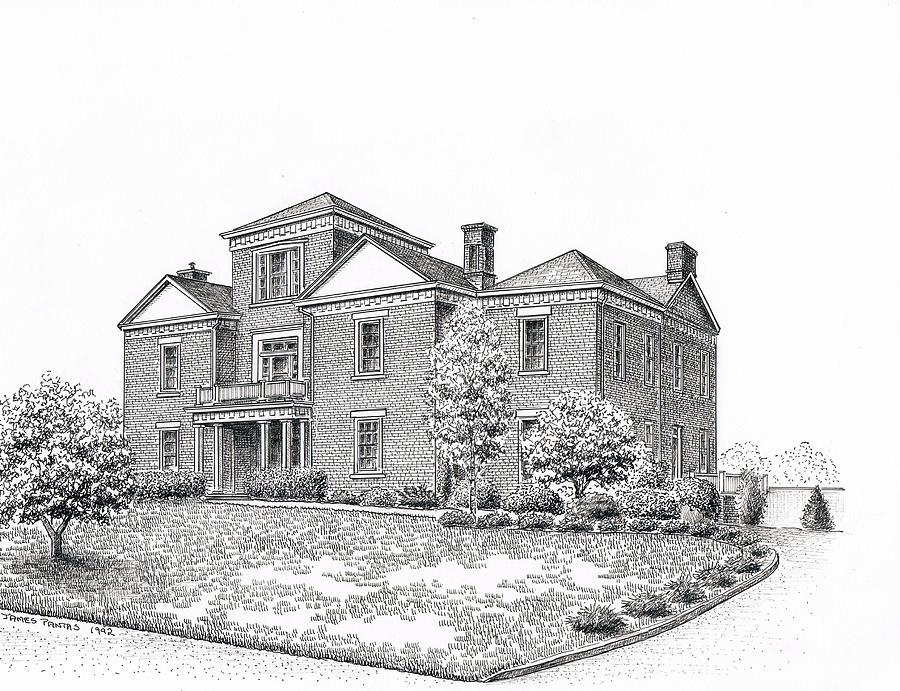 Ravenscroft Building Drawing by Lee Pantas