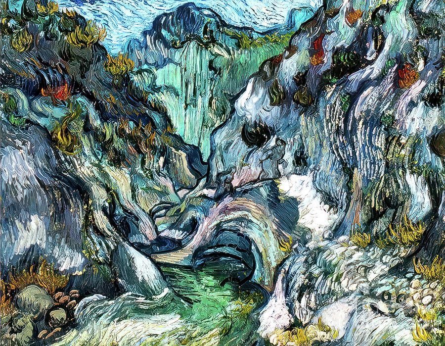 Ravine by Vincent Van Gogh Painting by Vincent Van Gogh