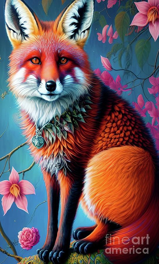 Ravishing Red Fox Digital Art by Julie Kaplan - Fine Art America