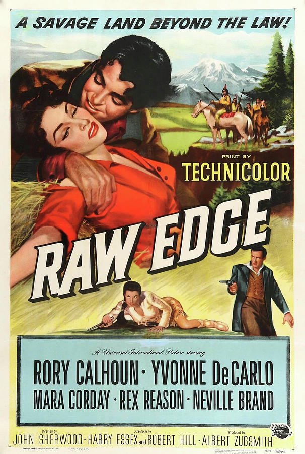 Vintage Mixed Media - Raw Edge movie poster 1956 by Movie World Posters