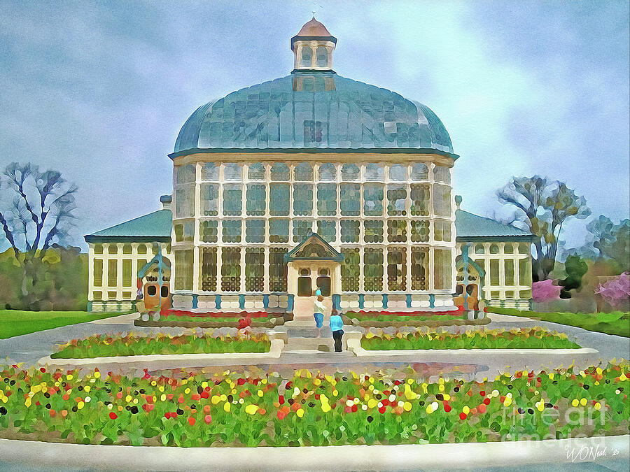 Architecture Digital Art - Rawlings Conservatory and Botanic Gardens of Baltimore, No. 3 by Walter Neal