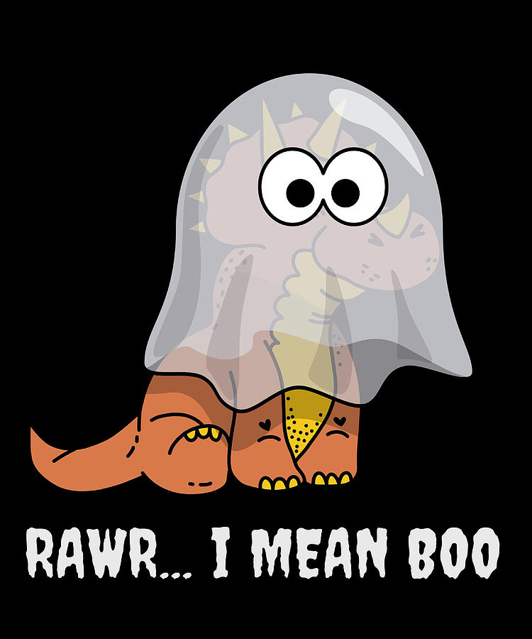 Rawr I Mean Boo Poster gift Painting by Davis Owen | Fine Art America