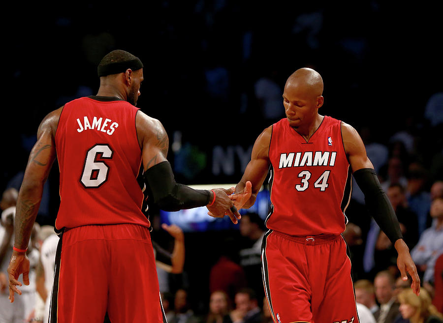 Ray Allen and Lebron James Photograph by Elsa