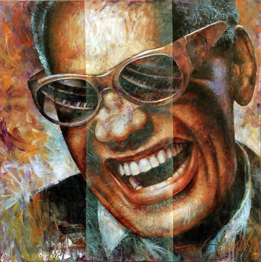 Ray Charles Painting - Ray Charles by Arthur Braginsky