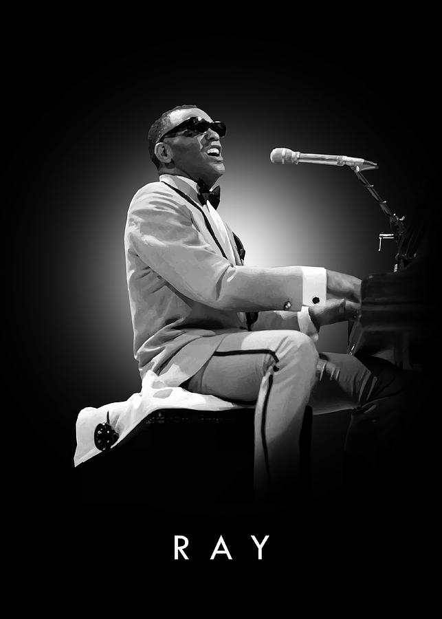 Ray Charles Poster Painting by Eva Davis - Fine Art America