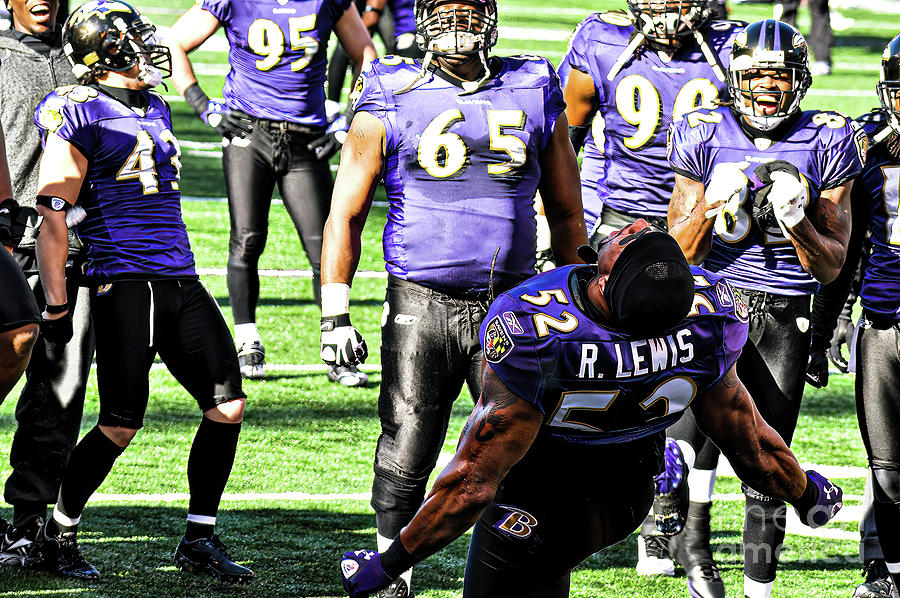 Ray Lewis Playoff Dance Baltimore Ravens Photograph by Darin Bokeno - Fine  Art America