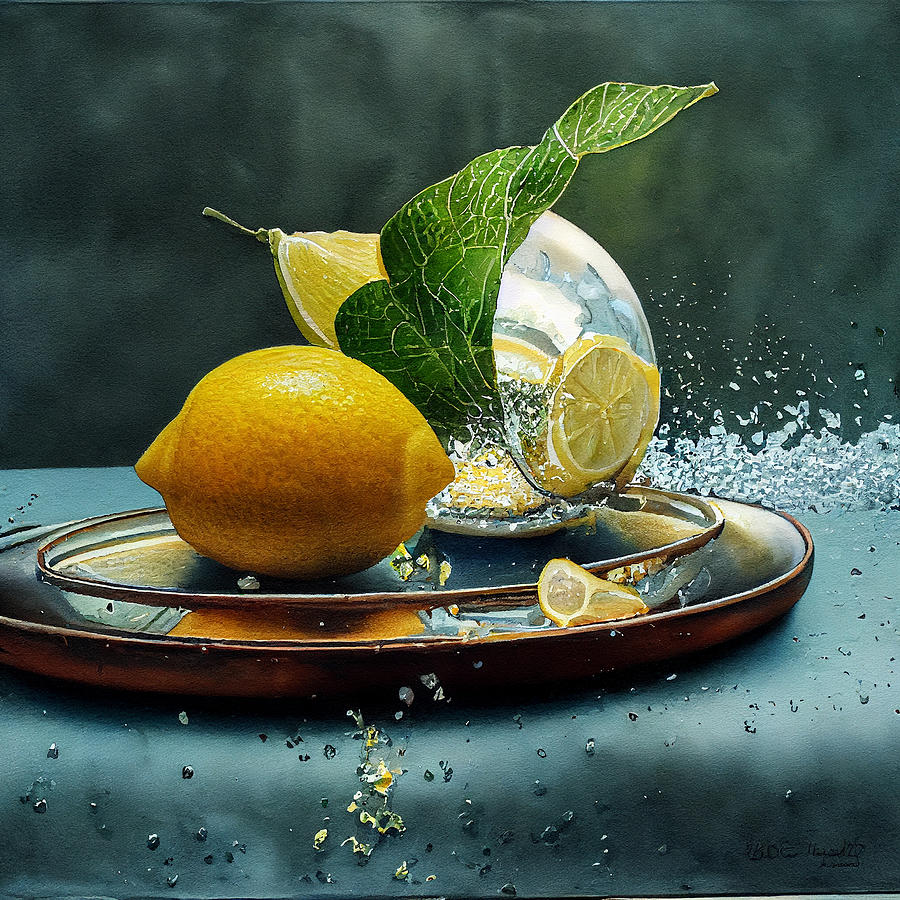 Fantasy Painting - Raymond  Ores  hyperrealistic  still  life  watercolor  p  bac73043f2  ca0043  645b2043  96043a  9eb by Celestial Images