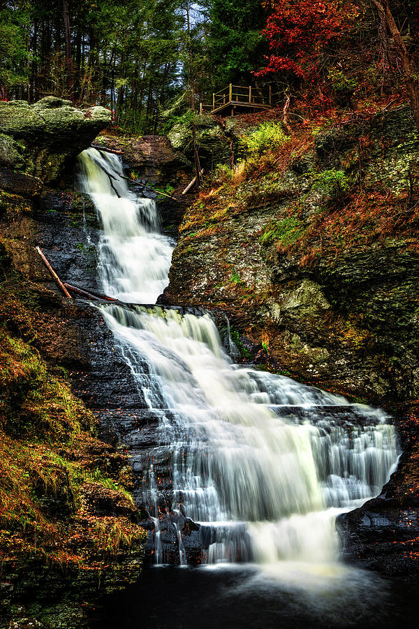 Raymondskill Falls in the Poconos, Pennsylvania Photograph by Mihai Andritoiu