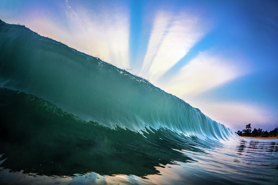 Ocean Photograph - Rays n Shine by Sean Davey