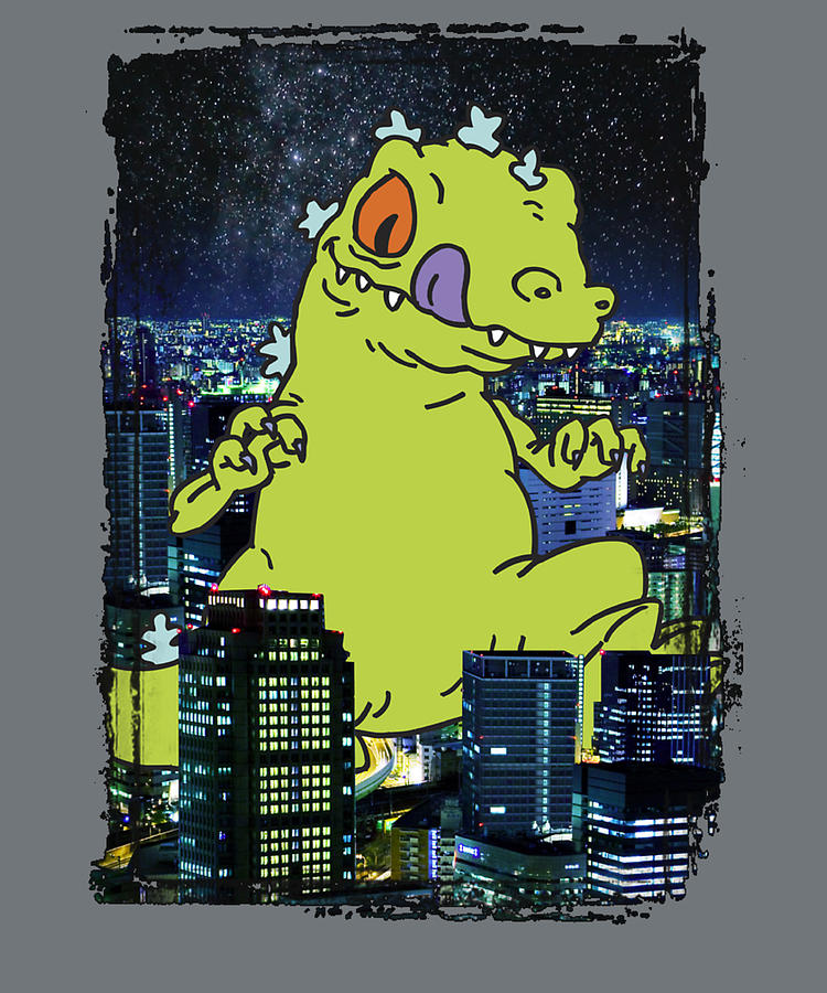 Razmoket Reptar City Rampage Digital Art By Harvey Morales Fine Art