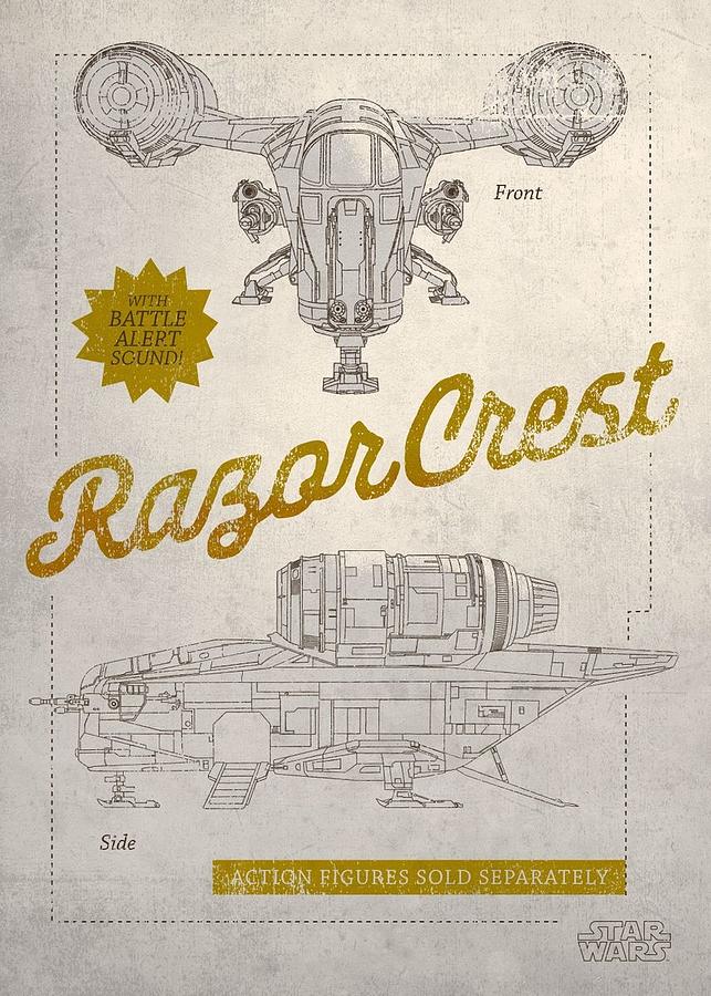 Razor Crest Digital Art by Thuy Dinh Thi | Pixels