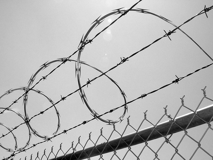 Razor Wire Above a Fence Photograph by Ranplett