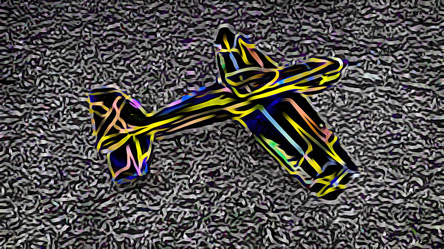 RC Rainbow Plane Mixed Media by Ally White