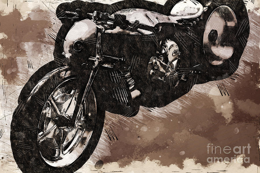 Re0377 Bmw Motorrad K1600gtl Ignite Straight Six Best Bikes Digital Art By Lisa Sandra Fine