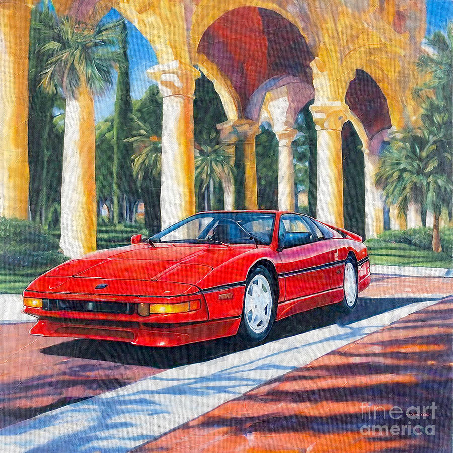 Re11119 1994 Venturi 400 GT Drawing by Lisa Sandra - Fine Art America