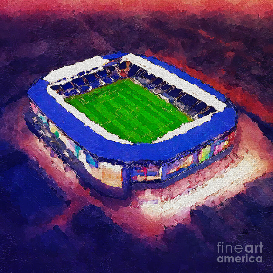 Re14581 Goodison Park Night Everton Stadium English Stadiums Everton FC ...