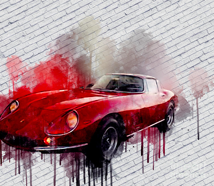 Re4295 1965 Ferrari 275 Gtb Painting By Lisa Sandra - Fine Art America