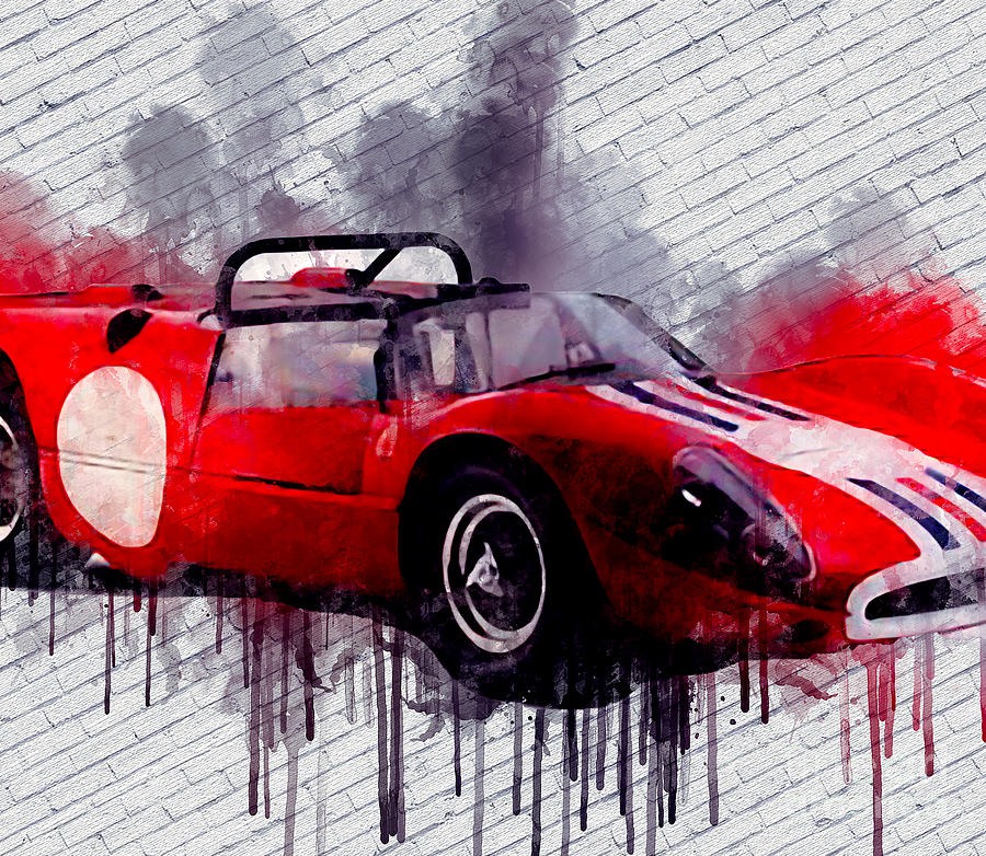 Re4299 1965 Maserati Tipo 65 Birdcage Painting by Lisa Sandra - Fine ...