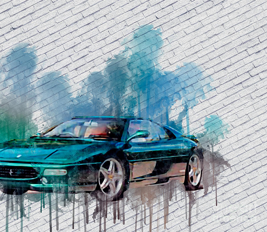 Re4555 1994 Ferrari F355 Berlinetta Painting by Lisa Sandra - Fine Art ...