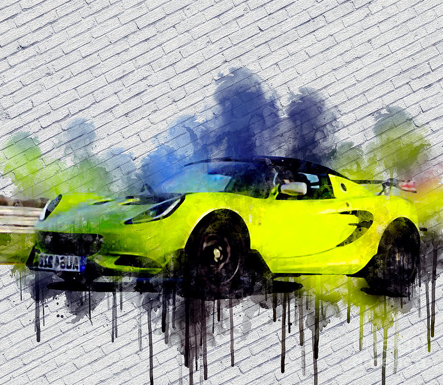 Cup Painting - Re6012 2015 Lotus Elise S Cup by Lisa Sandra