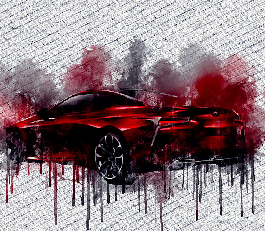 Re6807 2017 Lexus LC 500 Painting by Lisa Sandra - Fine Art America