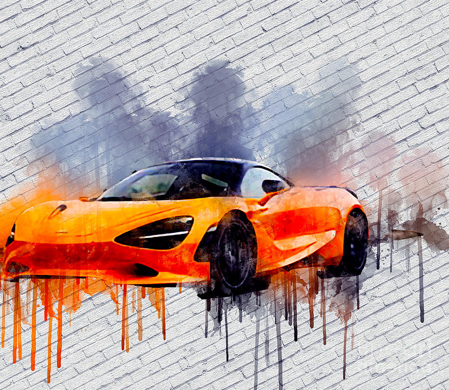 Re7540 2024 McLaren 750S Painting by Lisa Sandra - Fine Art America