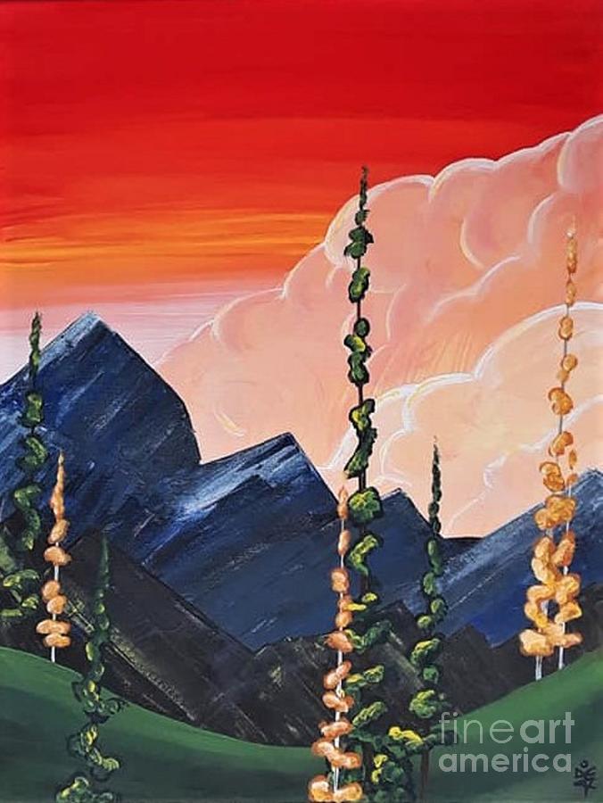 Reach the Sky Painting by April Reilly Reach the Sky Painting by April Reilly