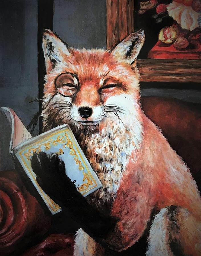 Reading fox. Photos reading Fox Art.