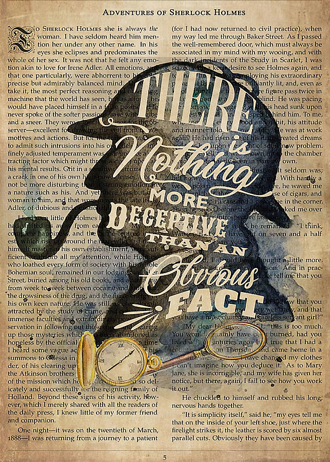 Reading sh quote there is nothing more deceptive digital art by gambrel